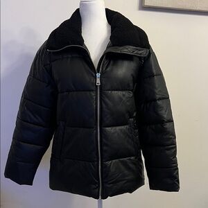 Kids Black Puffer Jacket
